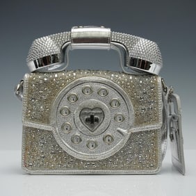 Kitsch Million Stars Silver Phone Crossbody Bag with Wireless Handset