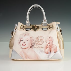 Marilyn Monroe Colorblock Faux Leather Handbag