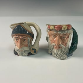 2pc Royal Doulton Small Character Jugs