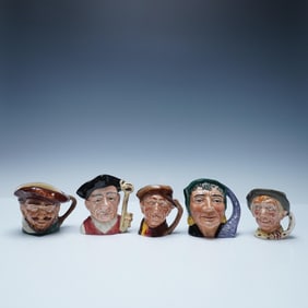 5pc Royal Doulton Small Character Jugs