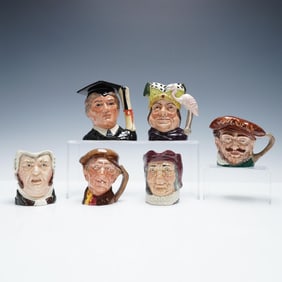6pc Royal Doulton Assorted Small Character Jugs