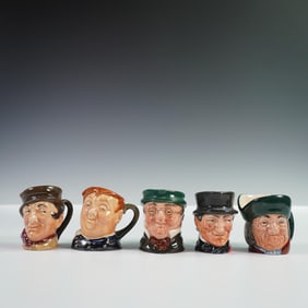 5pc Royal Doulton Mini Character Jugs