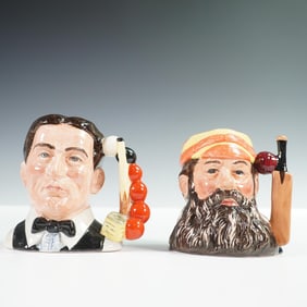 2pc Royal Doulton Character Jugs, The Snooker Player and W.G. Grace