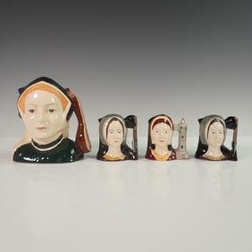 4pc Royal Doulton Character Jugs, Tudor Queens Set