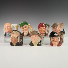 7pc Royal Doulton Character Jugs Assortment