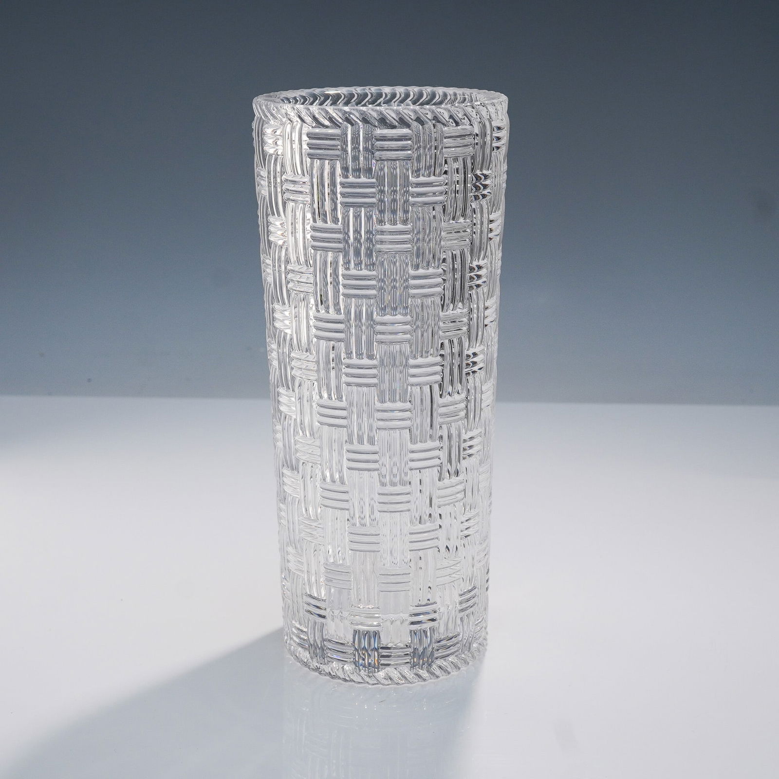 Tiffany & Co. Crystal Basketweave Vase (1 of 9)