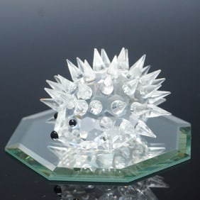 Swarovski Crystal Figurine, Hedgehog No Whiskers with Mirror