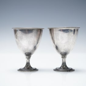 2pc Silver Plated Egg Cups