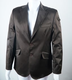 Xagon Italia Men's Chocolate Brown Blazer Jacket, Size 42