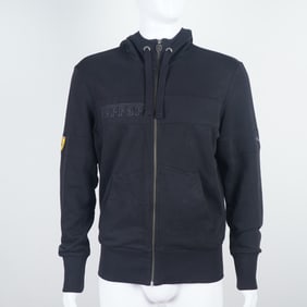 Ferrari Scuderia Black Hoodie Jacket, Men's Size S