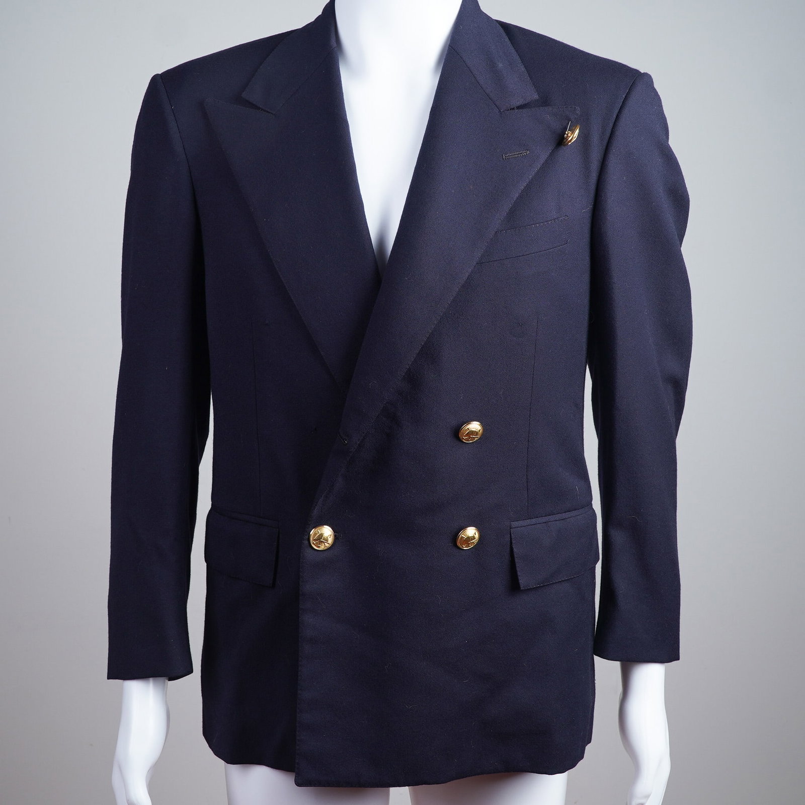 Polo by Ralph Lauren Men's Double-Breasted Navy Blazer, Size 38S (1 of 6)