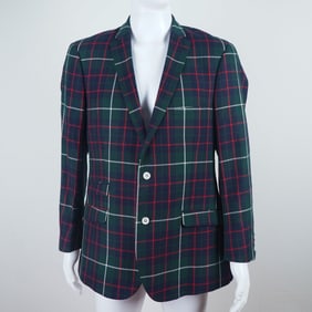 Paisley & Gray Slim Fit Plaid Blazer, Size 44R