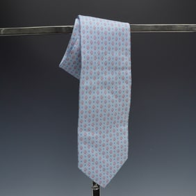 Salvatore Ferragamo 100% Silk Fish Motif Tie