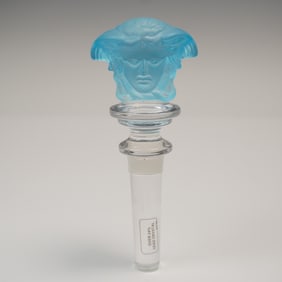 Rosenthal Versace Medusa Crystal Blue Stopper