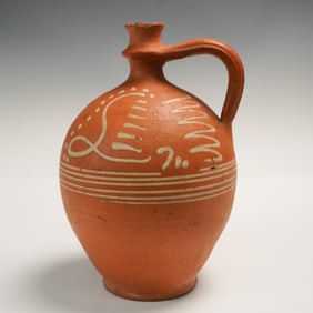Hand Painted Terracotta Jug
