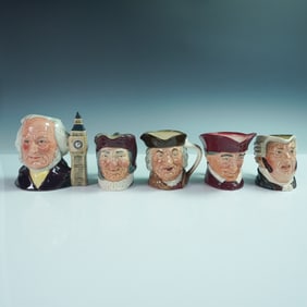 5PC Royal Doulton Small Character Jugs