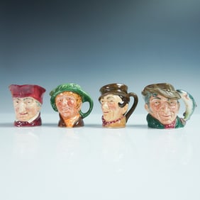 4pc Royal Doulton Miniature Character Jugs