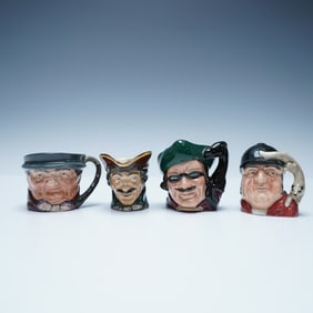 4pc Royal Doulton Miniature Character Jugs