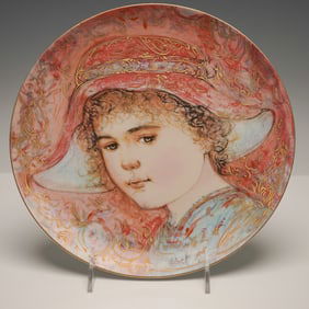 ACA Edna Hibel "Giselle" Commemorative Plate, 1984, Limited Edition