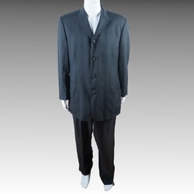 Gianni Versace Men's Dark Grey Two-Piece Suit, Size 54