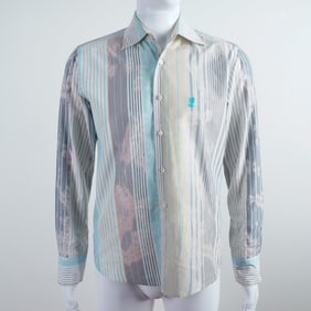 Scotch & Soda Men's Striped Long Sleeve Shirt, Size 46