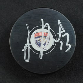 Sam Reinhart Signed Florida Panther NHL Puck