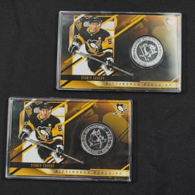 2pc Sidney Crosby Mint Coin Collectibles ? Pittsburgh Penguins, Hockey