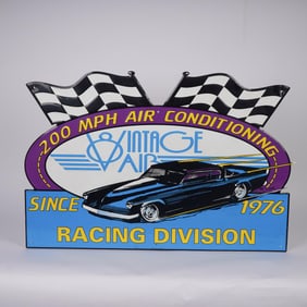 Vintage Air Racing Division Embossed Metal Sign