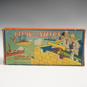 Vintage Gropper Onyx Marble, Blow Up the Ships Game