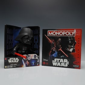 2pc Star Wars Set: Darth Vader Voice Manipulator & Monopoly Dark Side Game