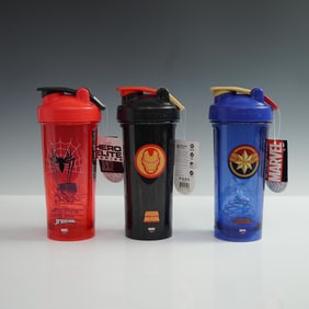 3pc Marvel Hero Elite BlenderBottle Shakers
