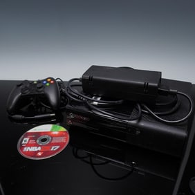 4pc Microsoft Xbox 360 Console, Includes Controller, Power Supply, NBA 2K17