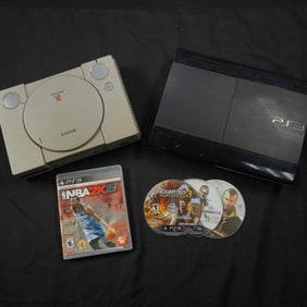 6pc Sony PlayStation Console & Game Lot