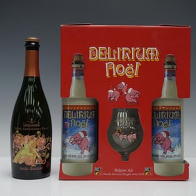 2pc Belgian Beer Gift Set, Lindemans & Delirium Noe