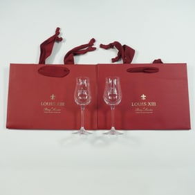 4pc Remy Martin Louis XIII Gift Bags Plus Cognac Glasses