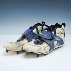 Bruce Smith Signed Game Worn Nike Football Cleats