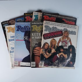 11pc Vintage Rolling Stone Magazines, Music & Pop Culture Icons