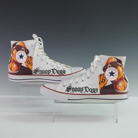 Converse Chuck Taylor High-Top Sneakers, Custom Snoop Dogg Design