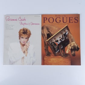 2pc Popular Sheet Music Books The Pogues Rosanne Cash
