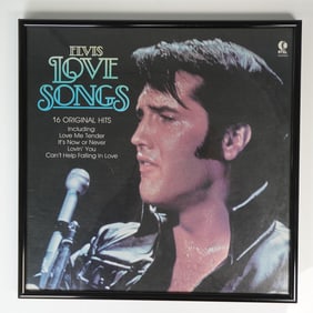 Framed Elvis Love Songs Vinyl LP