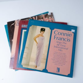 5pc Vinyl Records, Connie Francis, Vera Lynn, Cleo Laine