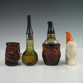 4pc Avon Pipe-Style Cologne Bottle Collection