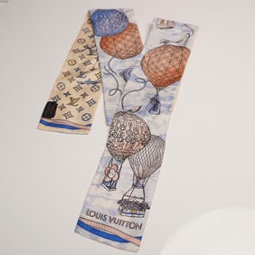 Louis Vuitton Silk Bandeau Hot Air Balloon Scarf