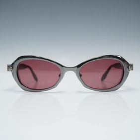 Kieselstein-Cord Diva Titanium Sunglasses with Pink Lenses