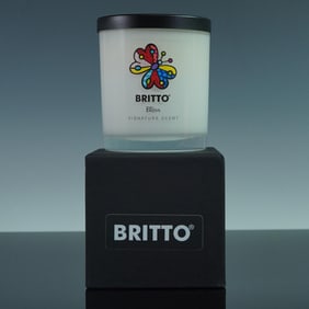 Britto Bliss Designer Candle with Gift Packaging, Butterfly