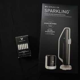2pc Coravin Sparkling Wine Preservation System and Capsule Pack