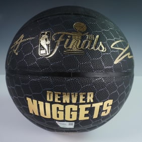 Nikola Jokic and Jamal Murray Signed 2023 NBA Finals Basketball