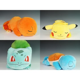 4pc Pokemon Plush Set, Bulbasaur, Squirtle, Charmander, and Pikachu