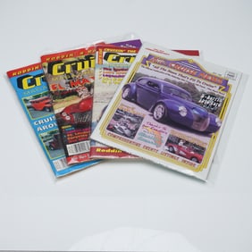 4pc Vintage Car Culture Magazines, Cruisin' Style & Cruise News