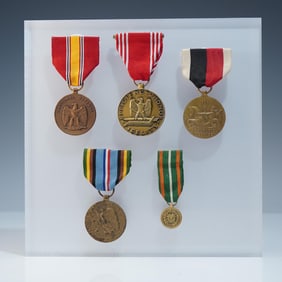 5pc U.S. Military Service Medals